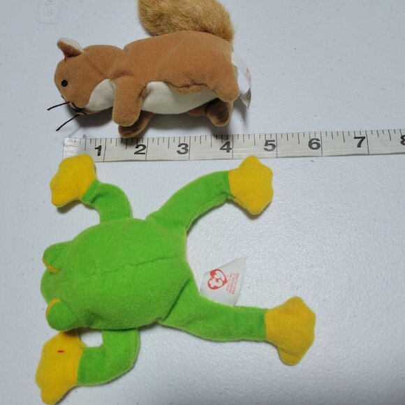 TY Teenie Beanie Babies Steg Strut Smoochy Nuts Plush Lot 4 Stuffed Animal Toys - Picture 8 of 8